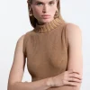 Marled Knit Clean Look Sleeveless Top