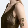 Metal Flower Arm Cuff