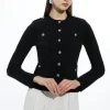 Military Trim Knitted Four Pocket Jacket
