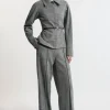 Mono Textured Tailored Suit