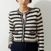 Open Stitch Tape Yarn Short Cardi