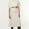 Petite Alpaca Wool Fluffy Full Knit Skirt