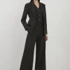 Petite Clean Tailored Grosgrain Tipped Suit