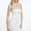 Petite Clean Tailored Strappy Midi Pencil Dress