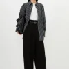 Petite Compact Stretch Tailored High Waist Wide Leg Pants