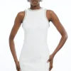 Petite Crystal Embellished Jersey Mini Dress