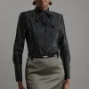 Petite Geo Jacquard Velvet Mix Tailored Mini Skirt