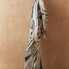 Petite Graduated Stripe Viscose Satin Bias Midi Dress