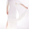 Petite Ooto Viscose Crepe And Satin Panelled Fringed Woven Maxi Dress With Detachable Cape