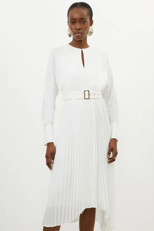 Petite Ponte Georgette Jersey Midaxi Dress