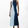 Petite Premium Viscose Knit Ombre Maxi Dress