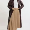 Petite Size Soft Tailored Crepe Belted Pleated Midi Skirt