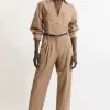 Petite Tailored Cropped Straight Leg Darted Pants