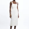 Petite Tailored Denim Grosgrain Skirt Co-ord
