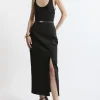Petite Tailored Maxi Skirt