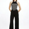 Petite Tailored Ponte Slim Flare Leg Pants