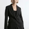 Petite Tailored Twill Single Breasted Jacket