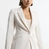Petite Tailored Twill Single Breasted Jacket