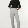 Petite Technical Crepe Tailored Straight Turn Up Hem