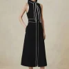 Petite The Founder Contrast Sleeveless Shirt Dress