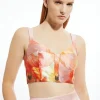 Placed Floral Print Woven Corset Strappy Top