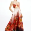 Placed Floral Print Woven Co-Ord Set
