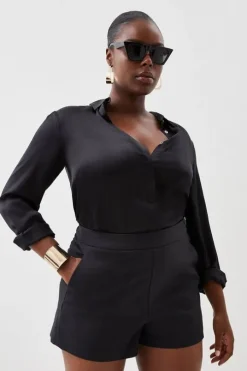Plus Size Essential Techno Woven Short