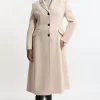 Plus Size Premium Italian Manteco Wool Full Skirted Tailored Midaxi Coat