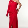 Plus Size Premium Viscose Jersey Hardware Maxi Dress