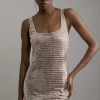 Premium Crystal Embellished Jersey Mini Dress