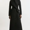 Premium Italian Manteco Wool Investment Notch Neck Tailored Midaxi Coat