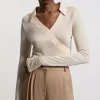 Premium Tencel Jersey Collared Long Sleeve Top