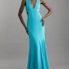 Premium Viscose Jersey Cross Back Maxi Dress