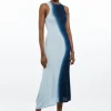 Premium Viscose Knit Ombre Maxi Dress