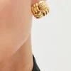 Quilted Stud Earrings