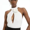 Rosette Ponte Jersey Keyhole Bodysuit