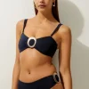 Slinky Bandeau Trim Detail Bikini Set