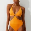 Slinky Cut Out Ring Detail Swimsuit