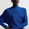 Slinky Drape Batwing Sleeve Knit Top