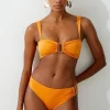 Slinky Trim Detail Detachable Strap Bikini Top