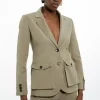 Tailored Belted Suit Set