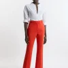 Tailored Flare Slim Leg Pants