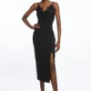 Tailored Lace Detail Midi Pencil Dress