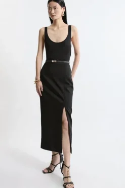 Tailored Maxi Skirt