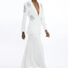 Tailored Maxi Waterfall Skirt