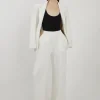 Tailored Pleated Wide Leg Pants