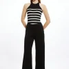 Tailored Ponte Slim Flare Leg Pants