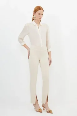 Tailored Split Hem Leggings