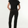 Tailored Viscose Zip Detail Pants