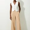Tailored Wide Leg Pants